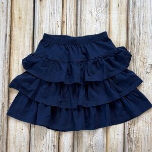 Hanna Andersson Navy Tiered Skirt